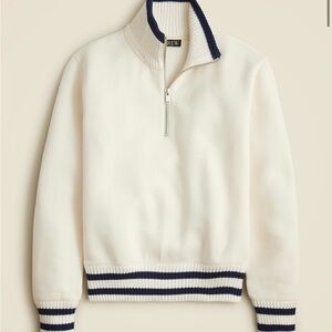 J.Crew Heritage fleece half-zip sweatshirt with contrast trim Size S